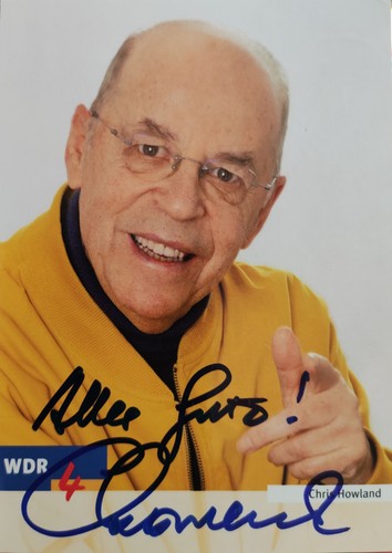 Autografo chris howland - autografo,