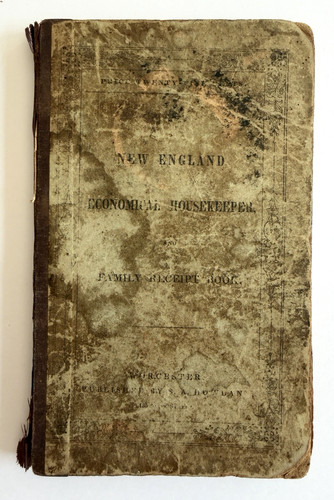 Antique 1845 cookbook mother - cookbook,