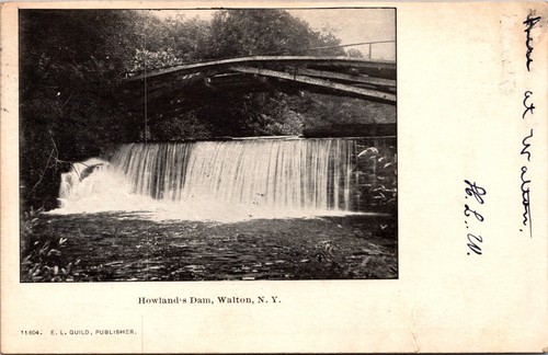 Cartolina howland dam walton - dam,