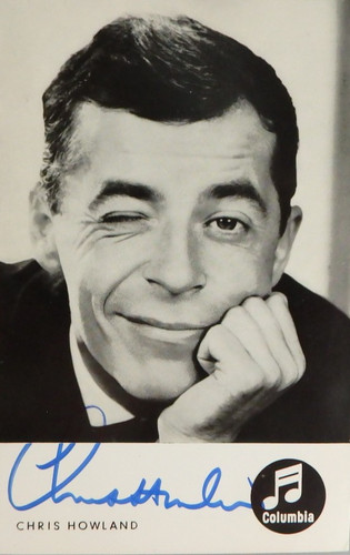 Autografo cantante britannico